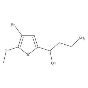 (1S)-3-amino-1-(4-bromo-5-methoxythiophen-2-yl)propan-1-ol Structure