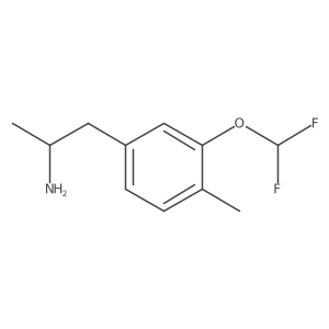 (2S)-1-[3-(difluoromethoxy)-4-methylphenyl]propan-2-amine结构式