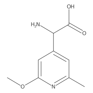 2-Amino-2-(2-methoxy-6-methylpyridin-4-yl)acetic acid Structure