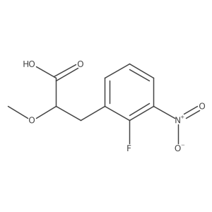 3-(2-Fluoro-3-nitrophenyl)-2-methoxypropanoic acid Structure