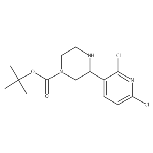 Tert-butyl 3-(2,6-dichloropyridin-3-yl)piperazine-1-carboxylate Structure