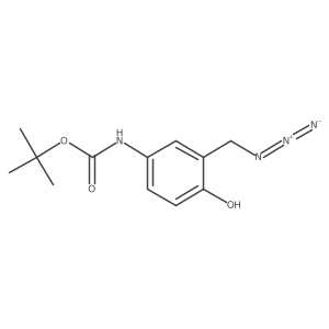 tert-butyl N-[3-(azidomethyl)-4-hydroxyphenyl]carbamate结构式