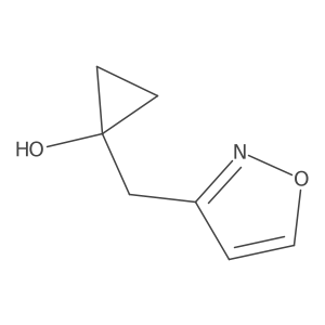 1-[(1,2-Oxazol-3-yl)methyl]cyclopropan-1-ol Structure