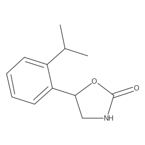 5-[2-(Propan-2-yl)phenyl]-1,3-oxazolidin-2-one结构式