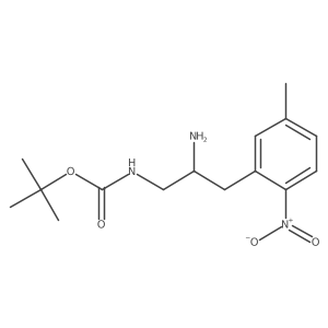 tert-butyl N-[2-amino-3-(5-methyl-2-nitrophenyl)propyl]carbamate Structure