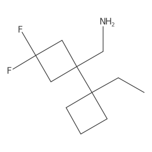 [1-(1-Ethylcyclobutyl)-3,3-difluorocyclobutyl]methanamine Structure