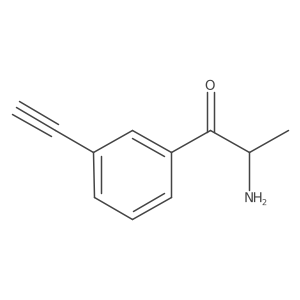 2-Amino-1-(3-ethynylphenyl)propan-1-one Structure