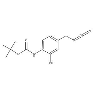 tert-butyl N-[4-(azidomethyl)-2-hydroxyphenyl]carbamate结构式