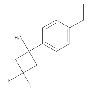 1-(4-Ethylphenyl)-3,3-difluorocyclobutan-1-amine Structure