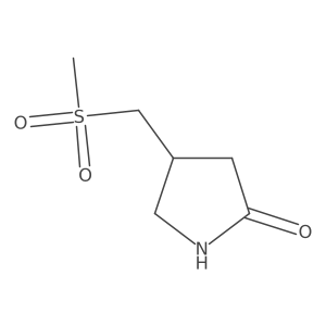 4-(Methanesulfonylmethyl)pyrrolidin-2-one Structure