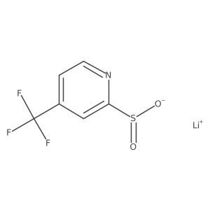 Lithium 4-(trifluoromethyl)pyridine-2-sulfinate Structure