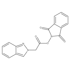 1,3-dioxo-2,3-dihydro-1H-isoindol-2-yl 2-(2H-indazol-2-yl)acetate Structure