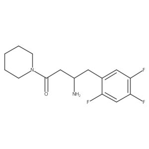 (R)-3-Amino-1-(piperidin-1-yl)-4-(2,4,5-trifluorophenyl)butan-1-one结构式