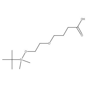 4-(2-((tert-Butyldimethylsilyl)oxy)ethoxy)butanoic acid结构式