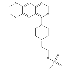 N-[2-[4-(6,7-dimethoxy-4-quinazolinyl)-1-piperazinyl]ethyl]sulfamide Structure