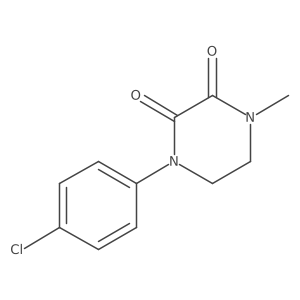 1-(4-Chlorophenyl)-4-methylpiperazine-2,3-dione Structure