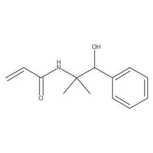 N-(1-Hydroxy-2-methyl-1-phenylpropan-2-yl)prop-2-enamide结构式