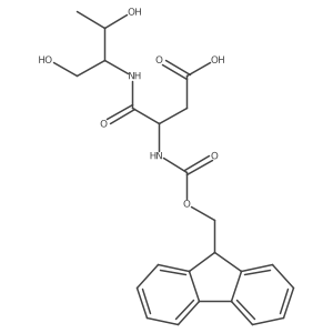 3-{[(2R,3R)-1,3-dihydroxybutan-2-yl]carbamoyl}-3-({[(9H-fluoren-9-yl)methoxy]carbonyl}amino)propanoic acid Structure