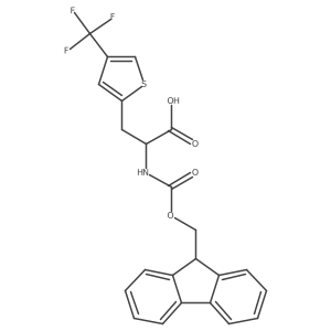 2-({[(9H-fluoren-9-yl)methoxy]carbonyl}amino)-3-[4-(trifluoromethyl)thiophen-2-yl]propanoic acid Structure
