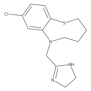 8-Chloro-6-[(4,5-dihydro-1H-imidazol-2-yl)methyl]-3,4,5,6-tetrahydro-2H-1,6-benzothiazocine Structure