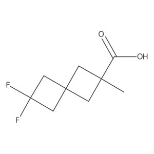 2,2-Difluoro-6-methylspiro[3.3]heptane-6-carboxylic acid结构式
