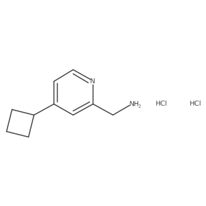 1-(4-Cyclobutylpyridin-2-yl)methanamine dihydrochloride Structure