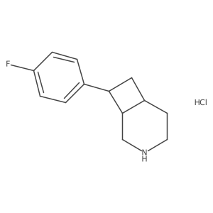 rac-(1R,6S,8R)-8-(4-fluorophenyl)-3-azabicyclo[4.2.0]octane hydrochloride Structure