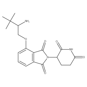 4-[(2S)-2-amino-3,3-dimethyl-butoxy]-2-(2,6-dioxo-3-piperidyl)isoindoline-1,3-dione Structure