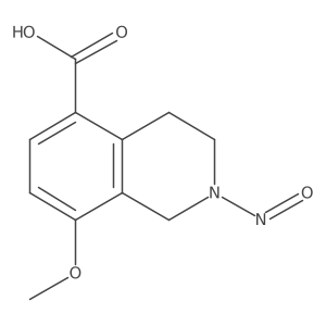 8-Methoxy-2-nitroso-1,2,3,4-tetrahydroisoquinoline-5-carboxylic acid结构式