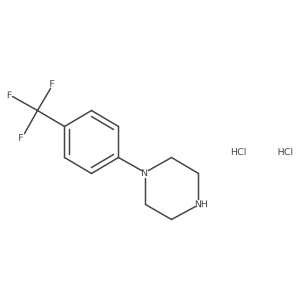 1-[4-(Trifluoromethyl)phenyl]-piperazine,dihydrochloride Structure