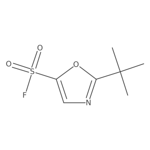 2-Tert-butyl-1,3-oxazole-5-sulfonyl fluoride结构式