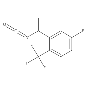 4-Fluoro-2-(1-isocyanatoethyl)-1-(trifluoromethyl)benzene Structure