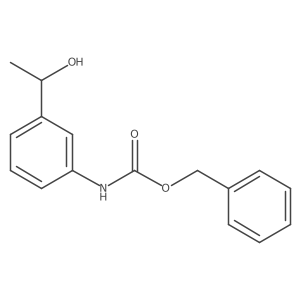 benzyl N-{3-[(1R)-1-hydroxyethyl]phenyl}carbamate结构式