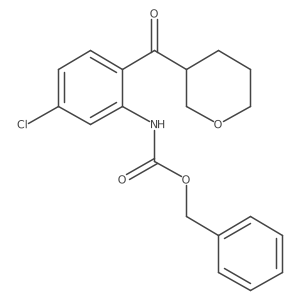 benzyl N-[5-chloro-2-(oxane-3-carbonyl)phenyl]carbamate结构式