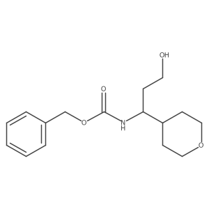 benzyl N-[3-hydroxy-1-(oxan-4-yl)propyl]carbamate Structure
