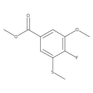 Methyl 4-fluoro-3-methoxy-5-(methylthio)benzoate结构式