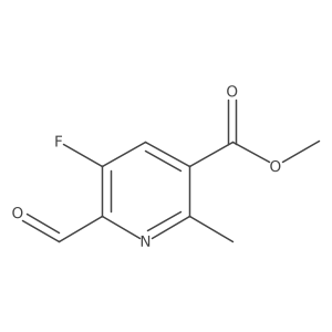 Methyl 5-fluoro-6-formyl-2-methylnicotinate Structure