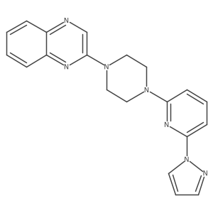 2-{4-[6-(1H-pyrazol-1-yl)pyridin-2-yl]piperazin-1-yl}quinoxaline Structure