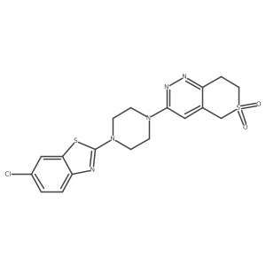 3-[4-(6-chloro-1,3-benzothiazol-2-yl)piperazin-1-yl]-7,8-dihydro-5H-thiopyrano[4,3-c]pyridazine 6,6-dioxide Structure