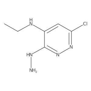 6-chloro-N-ethyl-3-hydrazinopyridazin-4-amine结构式
