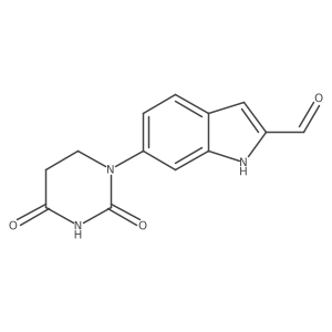 6-(2,4-dioxo-1,3-diazinan-1-yl)-1H-indole-2-carbaldehyde结构式