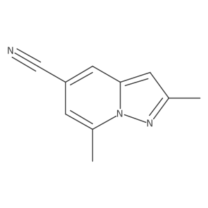 2,7-Dimethylpyrazolo[1,5-a]pyridine-5-carbonitrile Structure