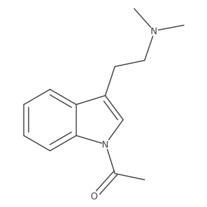 1-[3-[2-(Dimethylamino)ethyl]-1H-indol-1-yl]ethanone结构式