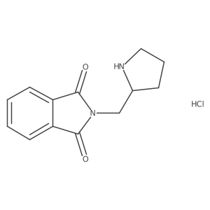 (R)-2-(pyrrolidin-2-ylmethyl)isoindoline-1,3-dione hcl Structure