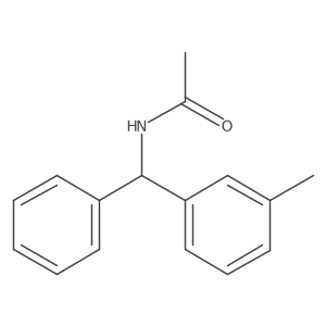 N-(Phenyl(m-tolyl)methyl)acetamide结构式
