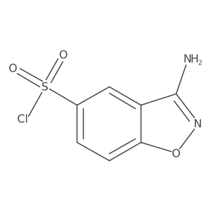 3-Amino-1,2-benzoxazole-5-sulfonyl chloride结构式
