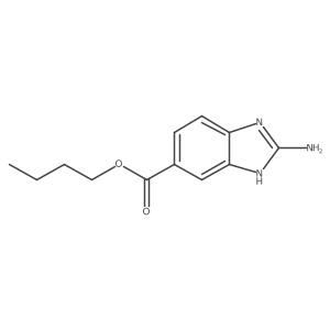 Butyl 2-amino-1H-benzimidazole-6-carboxylate Structure