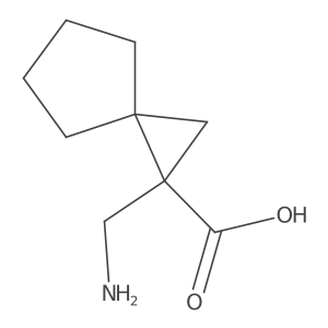 Spiro[2.4]heptane-1-carboxylic acid, 1-(aminomethyl)-结构式