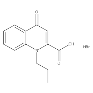 1,4-Dihydro-4-oxo-1-propyl-2-quinolinecarboxylic acid hydrobromide结构式