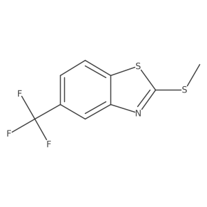 2-(Methylthio)-5-(trifluoromethyl)benzo[d]thiazole结构式